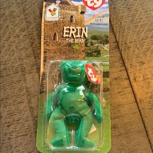 Ty Erin the Bear - Vibrant Green Plush